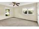 Bedroom with neutral walls, carpeting, and ample natural light from two windows at 13172 E 116Th St, Fishers, IN 46037