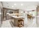 Spacious kitchen with gray cabinetry, island and stainless steel appliances at 15812 Joliet Rd, Westfield, IN 46074