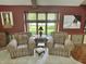 Cozy sitting area featuring two armchairs, a small table and views of the outdoor landscape at 177 Wellington Pkwy, Noblesville, IN 46060