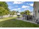 Backyard with patio, grill, and outdoor seating area at 2326 Gradison Cir, Indianapolis, IN 46214