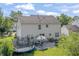 Backyard showing patio with furniture and a trampoline at 2326 Gradison Cir, Indianapolis, IN 46214