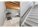 Unfinished basement space with high ceilings, stairs and potential for customization at 2326 Gradison Cir, Indianapolis, IN 46214