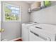 Bright laundry room with new appliances and a window offering natural light at 2326 Gradison Cir, Indianapolis, IN 46214