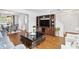 Open-concept living room with hardwood floors and dining area at 2326 Gradison Cir, Indianapolis, IN 46214