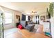 Bright living room showcasing hardwood floors, comfortable seating, and an inviting atmosphere at 272 Jefferson St, Columbus, IN 47201