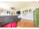 Open living room boasting hardwood floors, cozy furniture, and ample natural light at 272 Jefferson St, Columbus, IN 47201