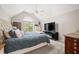 Bright bedroom with vaulted ceilings, ceiling fan, large window and a comfortable layout at 2805 Fox E Ct, Martinsville, IN 46151