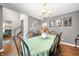 Traditional dining room with hardwood floors, a dining table with seating, and natural light at 2805 Fox E Ct, Martinsville, IN 46151