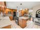 Spacious kitchen with a central island, stainless steel appliances and granite countertops at 2805 Fox E Ct, Martinsville, IN 46151
