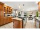 Well-equipped kitchen with a central island and convenient access to dining areas at 2805 Fox E Ct, Martinsville, IN 46151