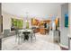 Kitchen with dining area, providing ample counter space, stainless steel appliances, and natural light at 2805 Fox E Ct, Martinsville, IN 46151