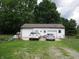 Spacious two car garage with ample parking and storage space at 29 Home Ave, Markleville, IN 46056