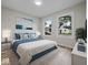 Stylishly decorated bedroom with ample space and light floors at 31 Mckenzie St, Shelbyville, IN 46176