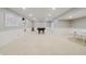 Finished basement with a pool table and ample recreational space at 3876 Kegler Way, Carmel, IN 46074
