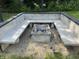 Outdoor fire pit with concrete benches, perfect for entertaining and relaxing at 4343 W Fairview Rd, Greenwood, IN 46142