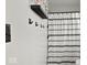 Well-lit bathroom showcasing shower with black and white patterned curtain, offering a simple yet stylish design at 4605 Clairmont Dr, Columbus, IN 47203
