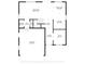 First floor plan with open-concept living, dining, and kitchen layout, plus garage and foyer at 4605 Clairmont Dr, Columbus, IN 47203