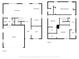 Detailed floor plan showcasing the layout of the first and second floors at 4605 Clairmont Dr, Columbus, IN 47203