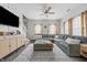 Spacious living room featuring a comfortable sectional sofa and modern decor at 5030 E 800 N, Columbus, IN 47203