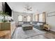 Spacious living room featuring a comfortable sectional sofa and modern decor at 5030 E 800 N, Columbus, IN 47203