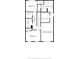 Detailed floor plan showcasing bedrooms, bathrooms, hallway, walk-in closet, and laundry area at 615 Orange St, Indianapolis, IN 46203