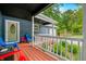 Spacious front porch with a screen door, cozy seating, and a charming outdoor space at 6933 Grey Wolf Dr, , IN 46164