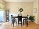 Cozy dining area features modern table with seating and decorative wall art at 7042 Gavin Dr, Indianapolis, IN 46217