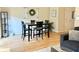 Open-concept dining area with table, seating, and stylish decor at 7042 Gavin Dr, Indianapolis, IN 46217