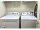 Efficient laundry area with a white washer and dryer units for convenient home chores at 7042 Gavin Dr, Indianapolis, IN 46217