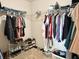 Spacious walk-in closet with clothing racks and storage solutions at 7042 Gavin Dr, Indianapolis, IN 46217