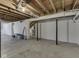 Unfinished basement with support beams, concrete floor, and potential for customization at 730 N Forsythe St, Franklin, IN 46131