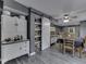 Cozy dining space with vintage cabinetry and access to pantry, providing ample storage at 730 N Forsythe St, Franklin, IN 46131