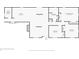 Detailed floor plan showcasing layout of kitchen, bedrooms, living room, and bathrooms, with dimensions at 8510 N Carroll Rd, Indianapolis, IN 46236