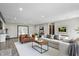 Bright living room with contemporary furnishings and neutral decor at 8510 N Carroll Rd, Indianapolis, IN 46236