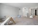 Large bonus room featuring neutral paint, plush carpet, and lots of potential living space at 9537 Crossfield Rd, Avon, IN 46123