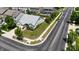 An aerial view of a well-maintained single-Gathering home with green lawn and attached two-car garage at 10628 Bali Ct, Noblesville, IN 46060
