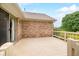 Spacious outdoor deck, perfect for relaxing and entertaining with lovely views and access to a brick home exterior at 1105 Sarah Ct, Greenwood, IN 46142