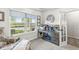 Well-lit home office featuring backyard view and natural decor at 1107 Mccray Ln, Westfield, IN 46074