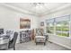 Comfortable home office with a large window and natural lighting at 1107 Mccray Ln, Westfield, IN 46074