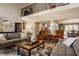 Expansive living room with modern decor, a loft, and ample seating for guests at 11823 E 200 S, Zionsville, IN 46077