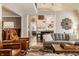 Open-concept living room flowing into the kitchen, perfect for entertaining and Gathering gatherings at 11823 E 200 S, Zionsville, IN 46077
