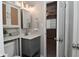 Charming bathroom featuring modern vanity and ample storage space at 1219 Citation W Cir, Lebanon, IN 46052