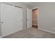 Neutral bedroom features a large closet with sliding doors and access to a second room at 1219 Citation W Cir, Lebanon, IN 46052