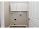 Laundry room with overhead cabinets and in-wall hookups at 1219 Citation W Cir, Lebanon, IN 46052