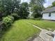 Spacious backyard with lush lawn and mature trees providing ample shade and privacy at 1445 W 34Th St, Indianapolis, IN 46208