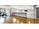 A finished basement with a bar area and workout equipment is perfect for staying active and entertained at home at 14458 Smickle Ln, Carmel, IN 46033