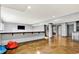 The open finished basement offers a versatile floor plan with plenty of room for entertaining and recreation at 14458 Smickle Ln, Carmel, IN 46033