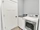 Bright laundry room features modern LG washer and dryer, offering efficient functionality and convenience at 14458 Smickle Ln, Carmel, IN 46033