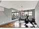 This workout room features exercise equipment, a mirror and motivational art at 14458 Smickle Ln, Carmel, IN 46033