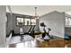 Basement workout room with exercise equipment and weights at 14458 Smickle Ln, Carmel, IN 46033